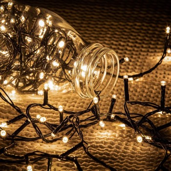 ȘIR LUMINOS 40LED, 4.2m, ALB CALD, CABLU VERDE, CU TIMER ȘIR LUMINOS 40LED, 4.2m, ALB CALD, CABLU VERDE, CU TIMER