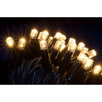 ȘIR LUMINOS CDC 50LED, 5m, ALB CALD, CABLU NEGRU ȘIR LUMINOS CDC 50LED, 5m, ALB CALD, CABLU NEGRU
