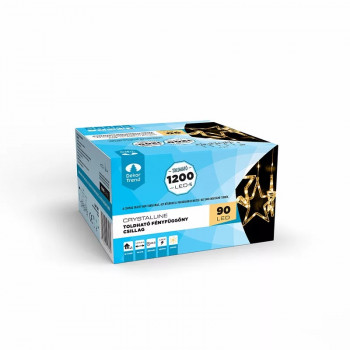 Perdea de lumini cu stelute Crystalline interconaectabil, 120 x 80 cm, 90 buc LED alb cald, cablu transparent Perdea de lumini cu stelute Crystalline interconaectabil, 120 x 80 cm, 90 buc LED alb cald, cablu transparent